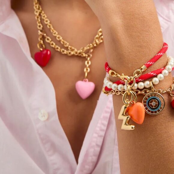 ROXANNE ASSOULIN The Mini Happy Heart Charm in SIENNA  firm price - Picture 11 of 12